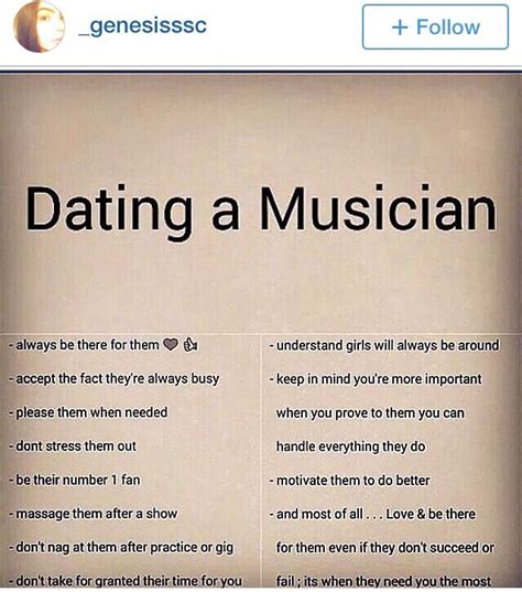 dating a musician